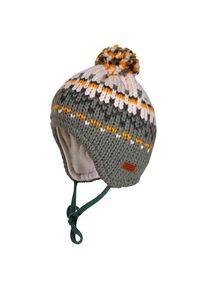 Mütze MaxiMo Baby-Mütze ausgenäht mit Pompon Kinder (Gr 43 cm |grau)
