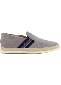 Tod's Tod's Loafer - Heren Rafia Loafer Suede Grijs - Gr. UK_11 - in Grau - f&uuml;r Damen