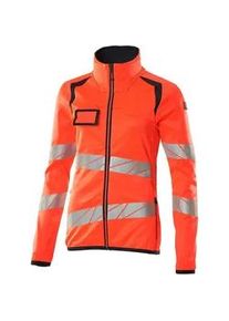 Mascot Accelerate Safe Damen Fleecepullover mit Reisverschluss 19153-315 | hi-vis Rot/Schwarzblau | M - hi-vis Rot/Schwarzblau