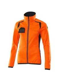 Mascot ACCELERATE SAFE 19453-316 Fleecepullover mit Rei&szlig;verschluss Damen | hi-vis Orange/Schwarzblau | 5XL - hi-vis Orange/Schwarzblau
