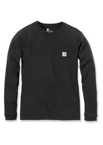 Carhartt WORKW POCKET L/S Damen T-SHIRT | Black | L - Black