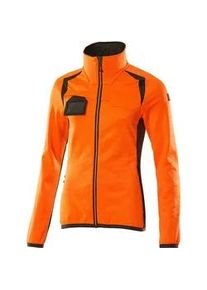 Mascot ACCELERATE SAFE 19453-316 Fleecepullover mit Rei&szlig;verschluss Damen | hi-vis Orange/Dunkelanthrazit | 2XL - hi-vis Orange/Dunkelanthrazit