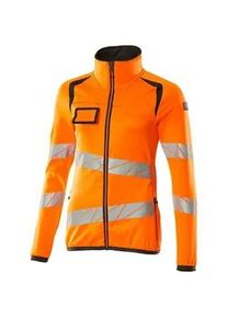 Mascot Accelerate Safe Damen Fleecepullover mit Reisverschluss 19153-315 | hi-vis Orange/Dunkelanthrazit | 3XL - hi-vis Orange/Dunkelanthrazit
