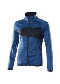 Mascot Accelerate Damen Fleecepullover langer Rei&szlig;verschluss | Azurblau/Schwarzblau | XL - Azurblau/Schwarzblau