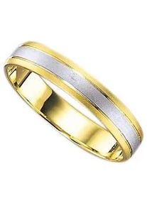 Trauring Firetti "Schmuck Geschenk Gold 375 Hochzeit Ehering Trauring "LIEBE" Gr. 23, gold (gelbgoldfarben, wei&szlig;goldfarben), Fingerringe, Damen, 23, ohne Brillant, Gelbgold 375 Wei&szlig;gold 375, 4mm, Gelbgold 375, Wei&szlig;gold 375, Trauring, Made in Germany, wahlweise mit oder ohne Brillant
