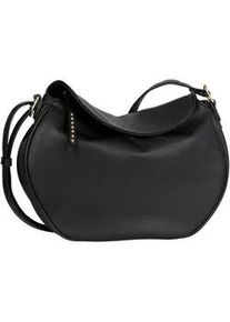 Umh&auml;ngetasche Gabor "Marcella", Damen, Gr. B/H/T: 35,5cm x 26cm x 11,5cm, schwarz, Polyurethan, Taschen Umh&auml;ngetasche, griffiges Lederimitat in dezenten Formen mit Nieten verziertem Zipper