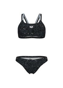 arena Ribbed Swimsuit Bikini Bandeau Bikini Damen (Gr 36 |schwarz)