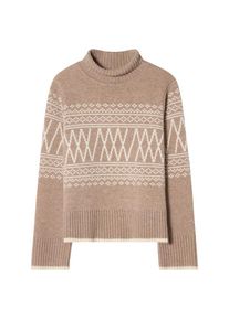 We Norwegians Setesdal Pullover Merinopullover Damen (Gr M |beige/braun)