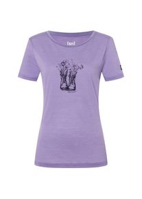 T-Shirt super.natural Flower Boots Tee Damen (Gr XL |lila)