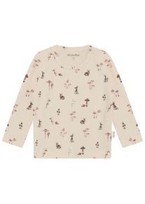 Minymo T-Shirt L/S AOP No 114065 Longsleeve Kinder (Gr 92 |beige)