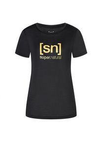 T-Shirt super.natural The Essential Logo Tee Damen (Gr M |schwarz)