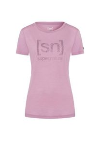 T-Shirt super.natural Arabesque Tee Damen (Gr XL |lila/rosa)