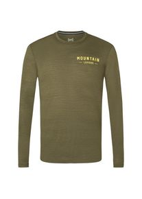 Merinounterw&auml;sche super.natural Skiing Gear L/S Herren (Gr S |oliv)