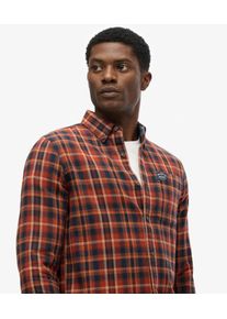 Superdry Herren Lang&auml;rmliges Baumwoll-holzf&auml;llerhemd Orange - Gr&ouml;&szlig;e: M 1041009500643H8O002