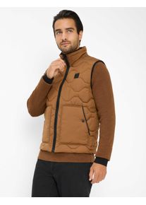 Brax Herren Steppweste Style BOB toffee, braun, Gr. L