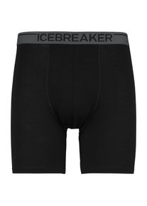 Icebreaker Anatomica Long Boxers Merinounterwäsche Men (Gr S |schwarz)