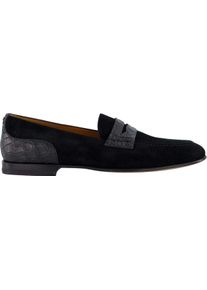 Dolce & Gabbana Dolce&Gabbana Loafer - Heren DG Plaque Loafer Zwart - Gr. 43,5 (EU) - in Schwarz - f&uuml;r Damen