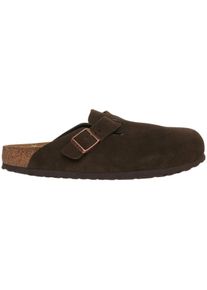 Birkenstock Slipper & Pantoletten - Suede clogs 'Boston' - Gr. 45 (EU) - in Braun - f&uuml;r Damen