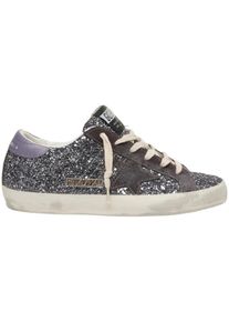 Golden Goose Deluxe Brand Golden Goose Low-Top Sneaker - Glitter Sneakers 'Super-Star' - Gr. 40 (EU) - in Beige - f&uuml;r Damen