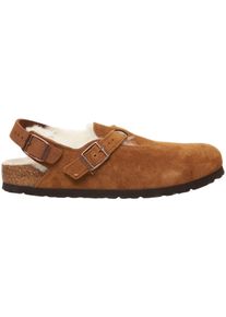 Birkenstock Slipper & Pantoletten - Clogs 'Tokio Shearling' - Gr. 39 (EU) - in Braun - f&uuml;r Damen