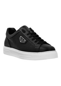 Philipp Plein Low-Top Sneaker - Low-Top Turnschuhe Crocco Print - Gr. 43 (EU) - in Schwarz - f&uuml;r Damen