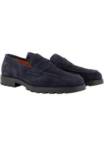 Santoni Loafer - Rock-lf-seyu - Gr. UK_10 - in Blau - f&uuml;r Damen