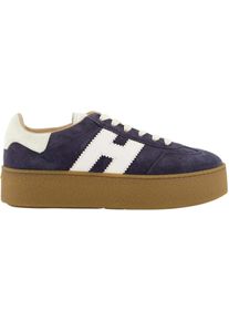 Hogan Low-Top Sneaker - Dames H681 Sneaker Blauw - Gr. 37 (EU) - in Blau - f&uuml;r Damen