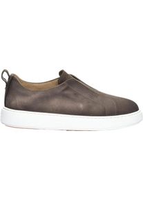 Santoni Loafer - Heren Victor Sneaker Nubuck - Gr. UK_10 - in Beige - für Damen