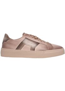 Santoni Low-Top Sneaker - Sneaker - Gr. UK_7 - in Taupe - f&uuml;r Damen