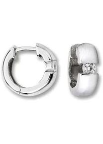 Paar Creolen ONE ELEMENT "Zirkonia Ohrringe Creolen aus 925 Silber", silber, Ohrringe, Damen, Damen,mit Zirkonia, Silber 925 (Sterlingsilber), Bedeutungsvoll & zeitlos &ndash; ein Begleiter mit Pers&ouml;nlichkeit