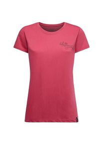 La Sportiva Climb Flower T-Shirt T-Shirt Women (Gr XL |rosa/rot)
