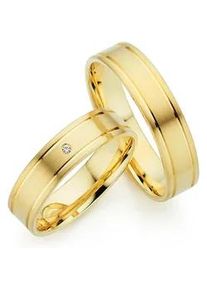 Phoenix Trauring PH&Ouml;NIX "Schmuck Partnerring Ehering Verlobungsring Freundschaftsring" Gr. 54, gelbgoldfarben, Fingerringe, Damen, 54, ohne Brillant, Silber 925 (Sterlingsilber), 5mm, Trauring, Made in Germany - wahlweise mit oder ohne Brillant