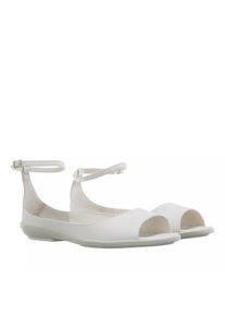 Calvin Klein Sandalen - Peep Toe Ballerina Lth - Gr. 38 (EU) - in Creme - f&uuml;r Damen