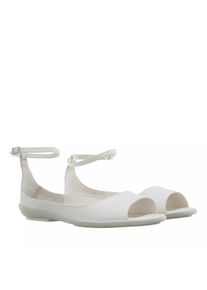 Calvin Klein Sandalen - Peep Toe Ballerina Lth - Gr. 40 (EU) - in Creme - f&uuml;r Damen