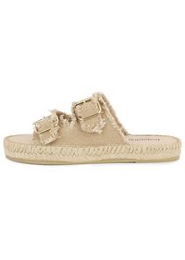 Sandalen Espadrij Claquette Linen Damen (Gr 40 |beige)