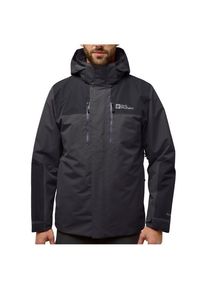 Jack Wolfskin Jasper 3In1 Jacket Doppeljacke Men (Gr S |grau/schwarz |wasserdicht)