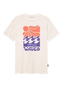 DEDICATED T-Shirt Stockholm Happy Waves T-Shirt Herren (Gr L |weiß)