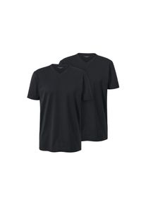 Tchibo - 2 T-Shirts mit V-Ausschnitt - Herren - Gr. 4XL - schwarz