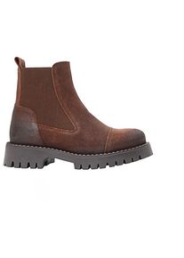 Freizeitstiefel Ten Points Penny Chelsea Suede Boots Damen (Gr 39 |braun)