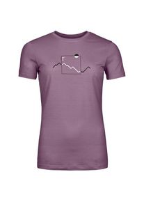 Ortovox 150 Cool Peak Focus T-Shirt Merinoshirt Women (Gr XL |rosa/lila)