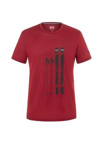 Merinoshirt super.natural Skiing Gear Tee Herren (Gr XL |rot)