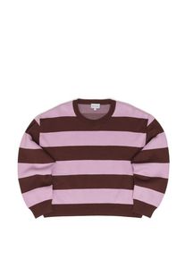 Mazine Striped Jacquard Knit Jumper Pullover Damen (Gr M |braun/lila)