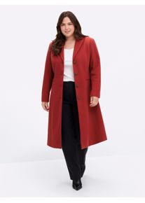 sheego by Joe Browns sheego Gro&szlig;e Gr&ouml;&szlig;en Mantel mit Zierschn&uuml;rung im R&uuml;cken, kirsche, Gr&ouml;&szlig;e 50 - Damen