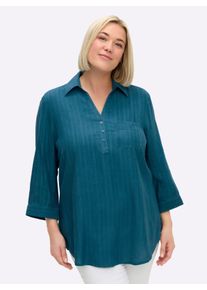 sheego Gro&szlig;e Gr&ouml;&szlig;en Tunika mit 3/4-Arm und Brusttasche, topas, Gr&ouml;&szlig;e 54 - Damen