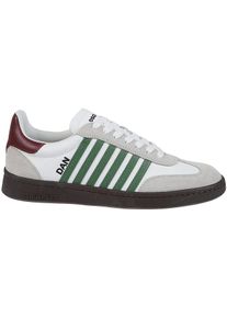 Dsquared2 Low-Top Sneaker - Boxer Lace-up Low Top Sneakers White - Gr. 41 (EU) - in Wei&szlig; - f&uuml;r Damen