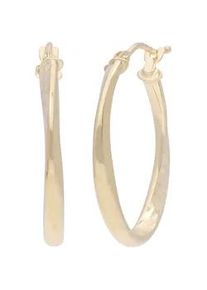 Paar Creolen Firetti "Schmuck Geschenk Gold 585 Ohrschmuck Ohrringe gedreht", gold (gelbgoldfarben), Ohrringe, Damen, 19mm, Gelbgold 585