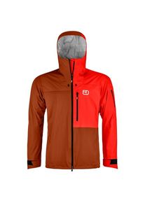 Regenjacke Ortovox 3L Ortler Jacket Herren (Gr L |rot |wasserdicht)