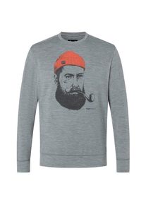 super.natural Sailor Crew Merinoshirt Men (Größe 46 - S |grau)