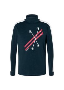 super.natural Kryssede Ski Roll Neck Pullover Herren (Gr M |blau)