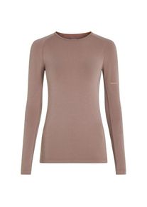 Longsleeve Icebreaker Merino 260 Zoneknit Seamless L/S Crewe Damen (Gr L |braun)
